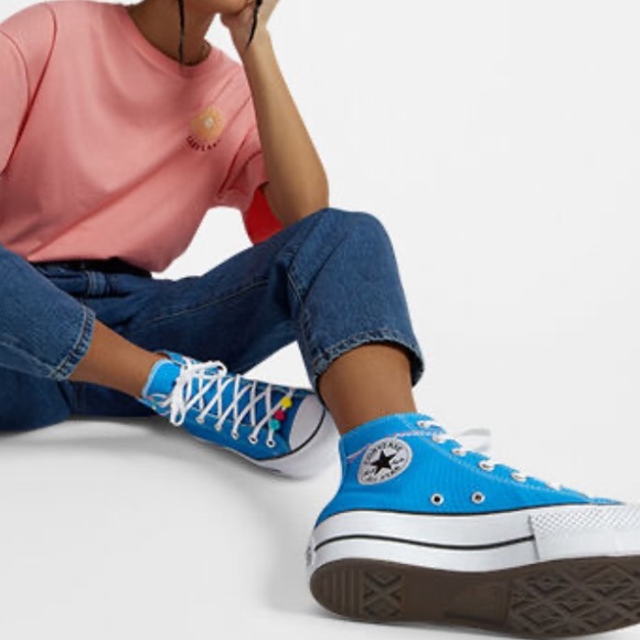 NWT Chuck Taylor All Star Lift Platform Embroidered Bracelet - Picture 3 of 8